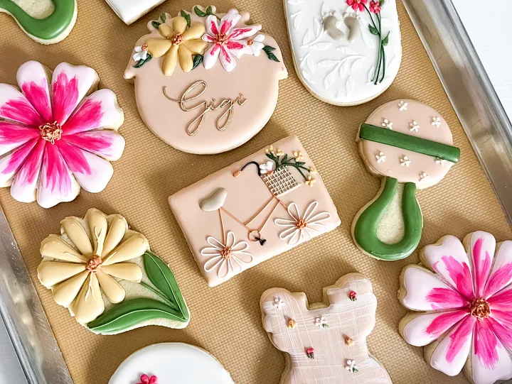 Detailed custom decorated cookies