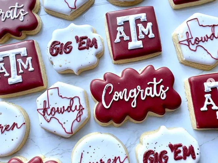 Mini standard custom decorated cookies
