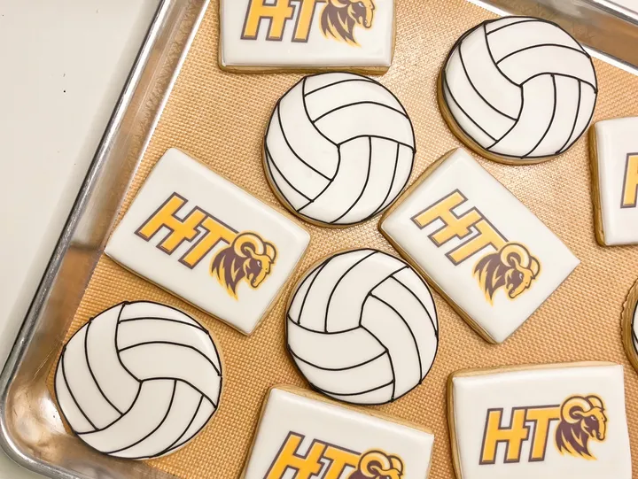 Printed and hand-iced custom cookies