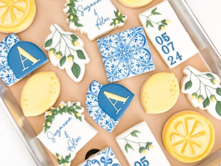 Standard custom cookies decorated for a celebration